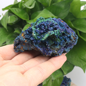 Vente en gros de cristaux de pierres naturelles de guérison, spécimens minéraux, cristaux d'azurite bleue, pierres brutes pour collection - Product Image 4