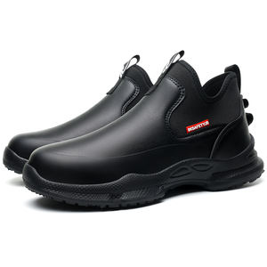 Zapatos de Chef JB926, Impermeables, Antideslizantes, de Goma, con Drenaje Rápido, Cuero Premium, Plantilla de Doble Capa de Alta Elasticidad para Cocina - Product Image 1