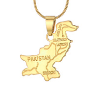 2025 Unique collier de haute qualité 18K or laiton pendentif collier personnalité carte du monde collier pour cadeaux unisexe