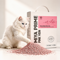 Litière pour chat en bentonite de sodium rose de haute qualité, ultra faible teneur en poussière, absorption puissante, élimination des odeurs, agglomération rigide, argile minérale