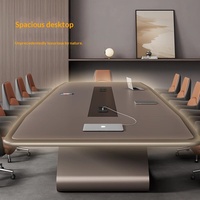Ensemble Chaise et Bureau Modulable Ignifuge Amovible pour Salles de Conférence, Bureaux Gouvernementaux, Style Minimaliste en Panneaux en Forme de Barre