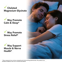 Capsules de glycinate de magnésium 400 mg pour la relaxation musculaire et le sommeil des adultes, marque privée