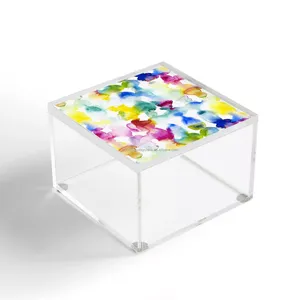 Boîte acrylique 5 "x 5" haute qualité, teinture ovale de <span class=keywords><strong>Maldonado</strong></span>, vibrateur - Product Image 1