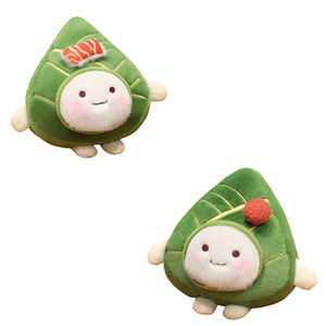 Peluche de Zongzi con Ojos Estrellados y Botones Tradicionales Chinos de <span class=keywords><strong>Rana</strong></span>, Regalo Premium de Barco Dragón para Coleccionistas Culturales - Product Image 6