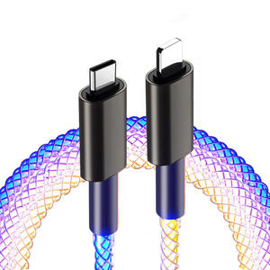 Rgb veri kablosu araba aydınlık solunum degrade 6a süper hızlı şarj Apple Android tipi C veri kablosu UCB09 için uygun - Product Image 3