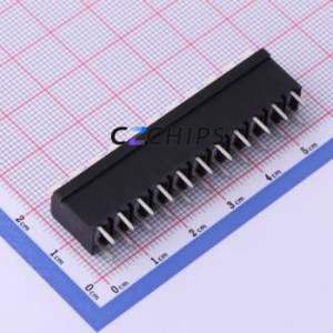 JL212V-50011B01 Spring Terminal Block Through hole Component (THT),P=5mm Connector 1x11P 5mm Black Through Hole - Product Image 2