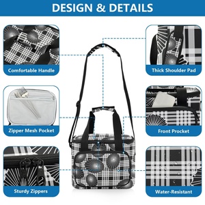 Custom Hawaiian Shells Design Opihi Lunch Cooler Bag Nylon Large Portable Print Insulated Eco-Friendly Picnic Bag for Camping - Product Image 5