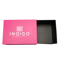 Les paquets de cheveux de luxe glissent le carton ouvert de boîte-cadeau avec la doublure en soie