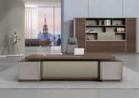 Table de bureau moderne de luxe pour PDG Design de bureau de direction Table de bureau Bureau de direction pour patron
