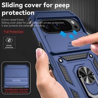 Pour Google Pixel 10 9 Pro XL 8 7 6 Armure Cas Anneau Stand Couverture Coulissante Caméra Protection Cas pour Pixel 9A 6A 7A 8A Funda Couverture