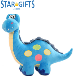 Peluche dinosaure orange debout, grands yeux et visage souriant, dinosaure en peluche doux pour enfants et adultes, jouet de collection - Product Image 3