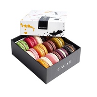 Boîtes à macarons de haute qualité Boîtes en papier pour pâtisserie gâteau avec fenêtre Boîtes à bonbons de mariage d'emballage alimentaire personnalisées