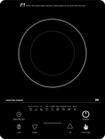 Table de cuisson à induction portable électrique 2000W, personnalisable OEM, pièce de rechange intelligente pour cuisinière, en promotion