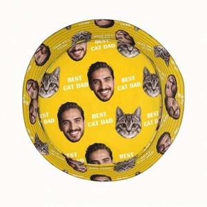 Sombrero de Pescador Personalizado con Foto y Cara Divertida, Diseño de Gato con Borde Ancho, Hoja Dibujada a Mano, Transpirable para Uso Diario en Todas las Estaciones - Product Image 6