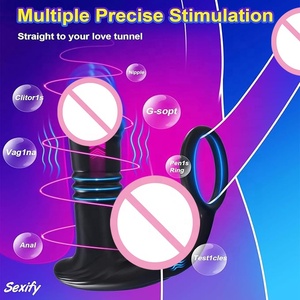 Vibrador Anal, Masajeador <span class=keywords><strong>de</strong></span> Próstata, Anillo para Pene, Juguete Anal, Tapón Anal, Dildo Telescópico con Control por Aplicación para Punto G Masculino - Product Image 4