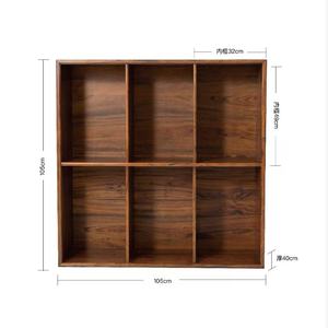 Multi-Compartment Modern Minimalist Wooden Shelf <b>Display</b> <b>Case</b> Sorting Tray Cubby Rack Freestanding <b>Wall</b> Living Room Hotel - Product Image 6