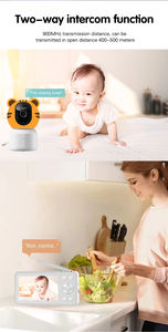 Babyphone intelligent avec visualisation à distance <span class=keywords><strong>sur</strong></span> téléphone, angle de vision réglable, adaptateur secteur Tuya, détection d'alarme CE, détection de pleurs - Product Image 4