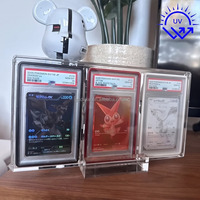 Support de Présentation de Cartes de Collection en Acrylique Anti-UV Personnalisé pour Cartes Gradées 3, Présentoir de Bureau pour Cartes de Jeu, de Sport et de Collection