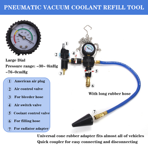 28-teiliges Testkit für Fahrzeug kühlsysteme mit Manometer 28 Sets Diagnose werkzeuge für Wassertank-Lecks ucher - Product Image 3