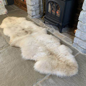 Alfombras peludas largas de imitación Súper suaves <span class=keywords><strong>Alfombra</strong></span> de piel de oveja <span class=keywords><strong>Alfombra</strong></span> de área de <span class=keywords><strong>chimenea</strong></span> - Product Image 1