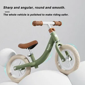 2021 nouveau vélo d'équilibre pour enfants pour tout-petit/<span class=keywords><strong>mini</strong></span> vélo poussoir en acier avec frein à disque à 6 vitesses et roue de 12" - Product Image 6