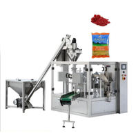 Machine de remplissage de poudre de chili de poche préfabriquée rotative de remplissage de pesage de poudre de scellage de tarière automatique