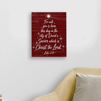 Tableau sur toile imprimé avec le verset biblique Léon 2,11, thème Arbre de Noël, Art mural religieux pour décoration de ferme et d'église