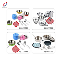 Ensemble de cuisine Chengji 7 pièces, jouet de cuisine, jeu de vaisselle, jeu de rôle, maison, jouet en acier inoxydable pour enfants