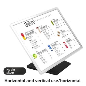 Sáng thiết kế theo chiều dọc quầy bar dẫn ánh sáng Hộp biển quảng cáo cho trà sữa gian hàng Giá danh sách và Menu hiển thị - Product Image 3