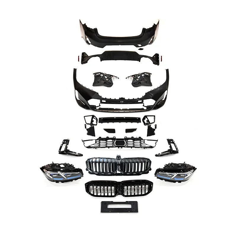 Kit carcaça de farol para carro, conjunto para bmw 3 séries g20 2019-2022 a g20 lci 2023