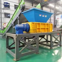 Industriële Dubbele As Houtafval Shredder Kokosnoot Shredder Machine Olijven Breekmachine