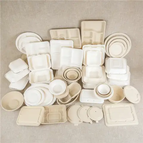 Bagasse Food Box Biodegradable 3-Compartments-Food Container Compostable Pricelist