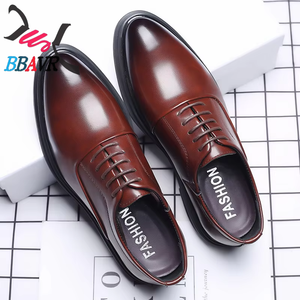 Zapatos Formales Casuales de Verano para Hombre, con Parches, Punta Puntiaguda, con Cordones, para Boda, Entresuela de EVA/PVC, Parte Superior de PU, con Aumento de Altura - Product Image 4