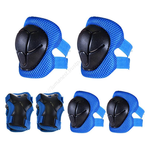Ensemble de protections en plastique pour enfants/jeunes (genouillères, coudières et protège-poignets) pour le skateboard, le roller, le ski et le rollerblade - Vente en gros - Product Image 4