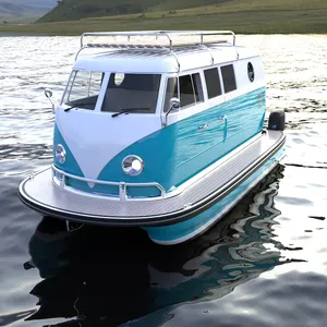 KinOcean New Creative Water Bus House Boat Pontoon Luxury Yachts With Motor For Sale