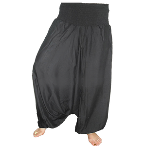 Pantalones Harem para Hombre Hechos a Medida, Ecológicos, Transpirables, Diseño Multi-Parches, Material de Algodón Orgánico de Bambú, Lavado de Color, Razonable - Product Image 5