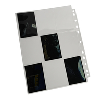 LEADER Feuillets de protection pour films négatifs, personnalisables, sans acide, haute transparence, en PP, pour archivage, 120 pochettes 92x68mm