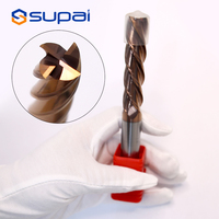 Outils professionnels en carbure solide SUPAL Standard, fraises carrées à 4 cannelures HRC55, fraises en tungstène avec revêtement AlTin, OEM