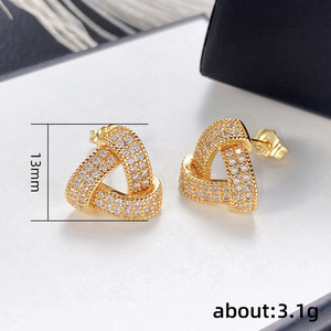 Orecchini a Perno Geometrici Triangolari Vintage per Donna, Accessori per Orecchie da Indossare Ogni Giorno - Product Image 5