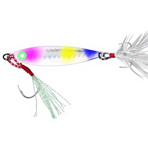 Ensemble de leurres en fonte longue portée, appâts artificiels pour la pêche en eau douce, polyvalents pour la capture du bar, leurres brillants imprimés, lot de 5 pièces pour la pêche sauvage - Product Image 4