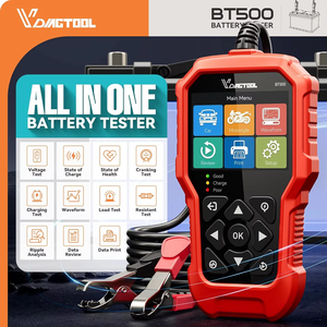 VDIAGTOOL BT500 5 ~ 3000 CCA akü yükü test edicisi otomotiv şarj marş sistemi analizörü 6V/12V/24V pil test cihazı - Product Image 2