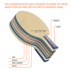 Loki vente chaude W81 7 plis bois aryle carbone lame de ping-pong compétition lame de <span class=keywords><strong>Tennis</strong></span> de <span class=keywords><strong>Table</strong></span> professionnelle - Product Image 5