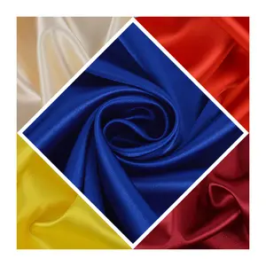 Good Quality Matt Satin Fabric 200d Polyester Dull Face Satin Fabric For Dress