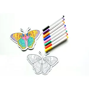 Feuille de coloriage magnétique pour réfrigérateur, outil de bricolage créatif avec marqueurs pour enfants, nouveau - Product Image 3