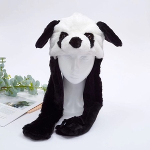 Bonnet d'hiver personnalisé en fausse fourrure, forme animale (ours, <span class=keywords><strong>loup</strong></span>, poulet, singe, chat), style Anime, mignon, pas cher à vendre - Product Image 4