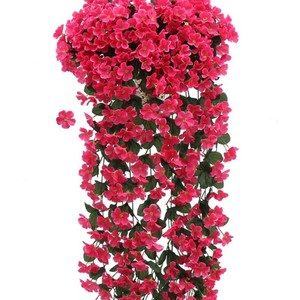 Brocade Flower Artificial Violet <b>Wall</b> Hanging Silk Flowers <b>Large</b> Bouquet Wedding <b>Decorations</b> - Product Image 4