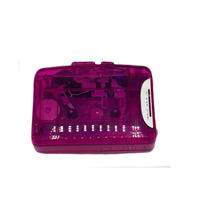 Lecteur de cassettes transparent personnalisé d'usine, modèle SW-168D, avec inversion automatique, enregistreur de bande et conversion MP3, boîtier en plastique – Vente chaude