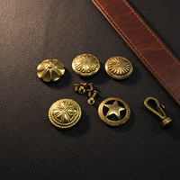 Ornement décoratif en laiton massif, style western, pour collier d'animal, laisse de chien, sac, accessoires de maroquinerie