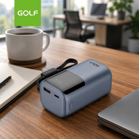 Stasiun Daya Layar LCD Digital Kapasitas Tinggi O EM Mini Portabel Dengan Kabel PD 20W Pengisian Cepat Power Bank 20000mAh