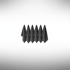 Collection de torchons solides basiques en coton tissé à plat, petit ensemble, 18x28 ", minéral, 6 pièces | Design Imports - Product Image 1